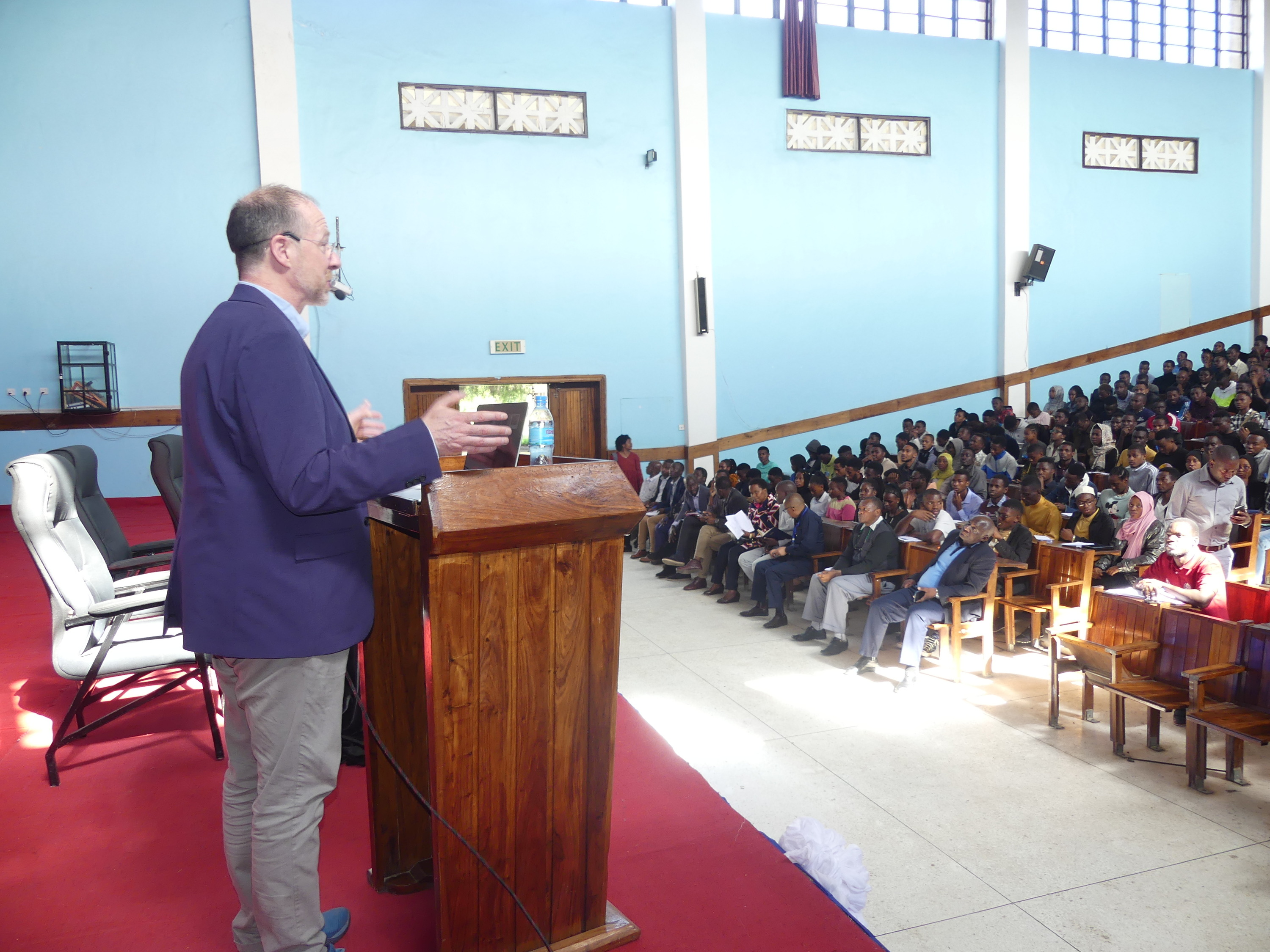 Prof. Gareth Doherty  from Harvard Graduate School of Design giving Public Lecture on Critical Landscape at Nyerere Hall